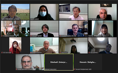 In a Common webinar with Japan-JICA and Tottori university: DARI can be one of the active sites in the international drought stress projects